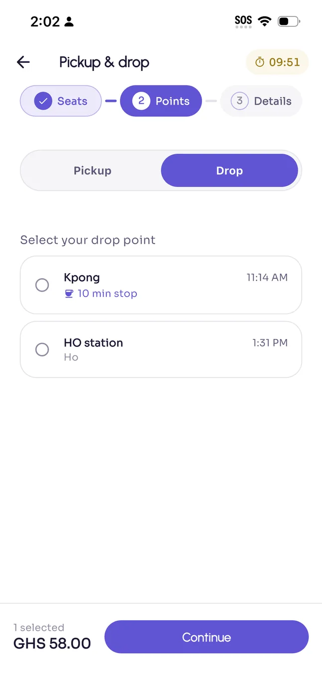 Trip search across operators.
