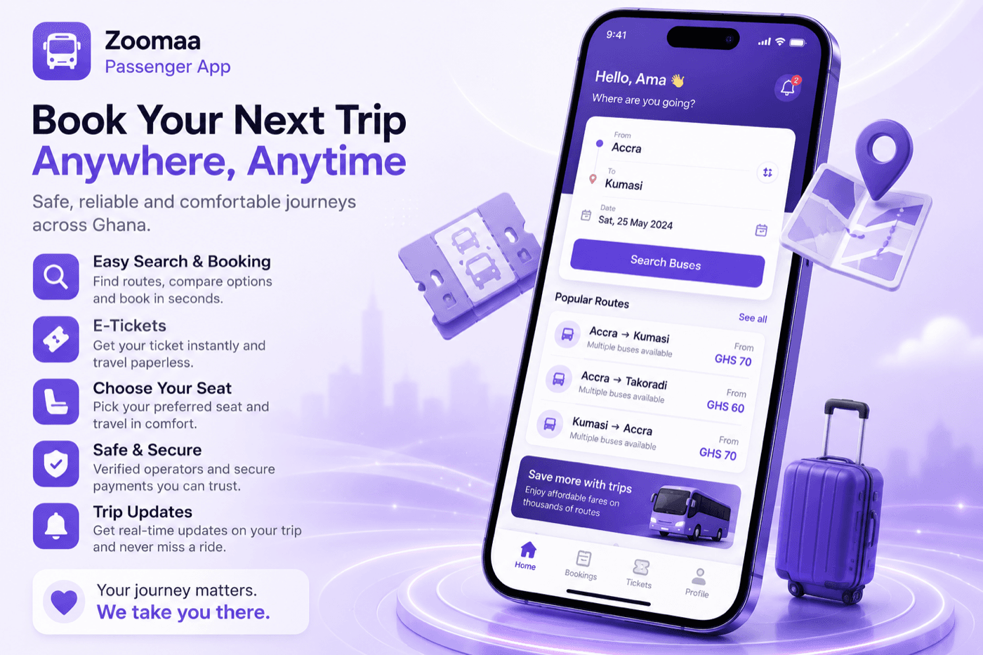 Zoomaa — Intercity Bus Booking